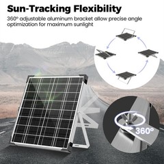 Mantenedor del cargador de bateria solar 20 W Y 12 V Impermeable Para Coche