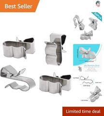 60pcs Solar Cable Clips Compatible with Solar Panel Trailer Wire Stainless Steel