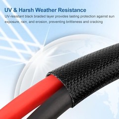 Solar PV Extension Cord 50FT 10AWG Waterproof Connector