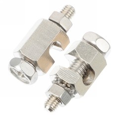 2pcs Solar Grounding Clip Lug Cable Clamp Wiring Frame Clip Supply