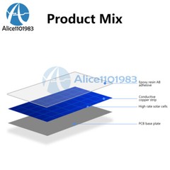 10PCS/set 2V 160mA 50*50MM Solar Panel DIY Monocrystalline Silicon For Lawn Lamp