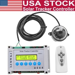 Complete Dual Axis PV Solar Panel Tracking Sun Tracker Electronic LCD Controller