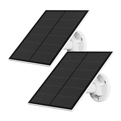 Solar Panel for Security Camera, 5W USB Solar Panel for Micro USB and USB-C P…