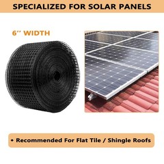 Prolee 100FT Solar Panel Bird/Critter Guard Anti-Rust with 100 Fastener Clips