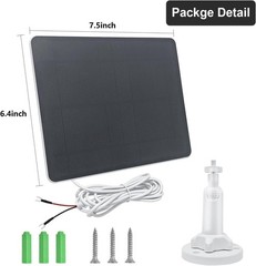 Solar Panel Charger Compatible with Ring Video Doorbell 3/3+/4, Battery Video…