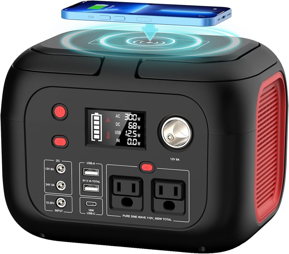 Portable Solar Generator 300W Backup Power Station