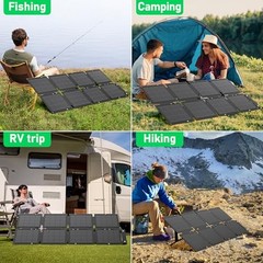 Portable Solar Panel Monocrystalline 24.8% High Efficiency Foldable Solar 60W