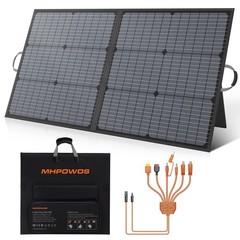 MHPOWOS 110W Camping Solar Panel for Jackery Explorer 300 Solar Power Generator