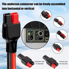 MOOKEERF 10AWG Solar Panel Cable to Anderson Connector – 3FT Solar Extension …