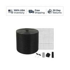VEVOR 6 In x 100 Ft Solar Panel Bird Guard Critter Roll Kit PVC Mesh Fasteners