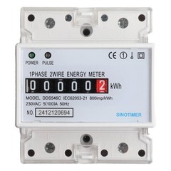Current Rating Wattmeter 100A with Clear LCD Display for Low Light Use