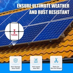 Durable 6in x 100ft PVC-Coated Bird Guard – Weather-Resistant for Solar Panels