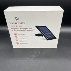 Wasserstein Ring Solar Panel for Spotlight Cam & Stick Up Cam Battery -White