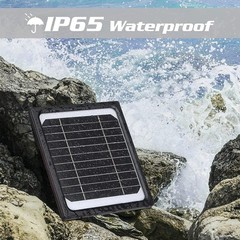 5W 12V Solar Panel for Trail Camera – Waterproof Solar Charger Kit with 5200m…