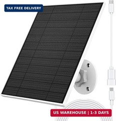 Solar Panel for Eufy Camera, 5W Solar Panel Compatible with Eufycam 3/3C/2/2 Pro