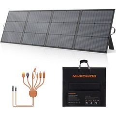 MHPOWOS 220W Solar Panel Portable for Outdoor Camping RV Emergency Power Supply