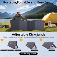 Multi-Functional 220W Solar Panel – High Efficiency for Anker/Bluetti Generators