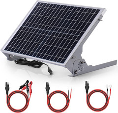 Cargador de batería solar de 20 W y 12 V con mantenedor y carga MPPT inteligente