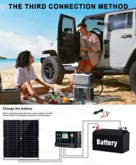 6000W 110V 100A Solar Panel Kit Complete Solar Power Generator Home Grid Syste