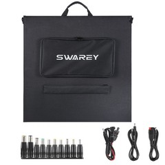Swarey 30-100W Foldable Solar Panel Kits Portable Solar Generator Power Station