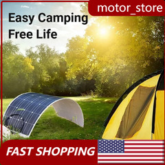 Flexible 300W Solar Panel Battery Charger Fit RV Boat Car Camping Marine Use