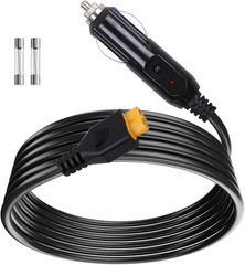 Portable12V/24V Car Charger Suitable for Ecoflow Delta/River, Bluetti EB55, Anke
