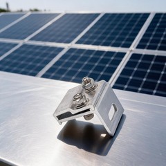 Roof Seam Clamp Aluminum for Photovoltaic Solar Installation 45mm 52mm Size