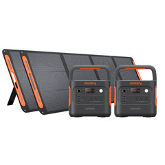 Jackery Qty 2 E2000 V2 + Qty 2 OF 200W Solar Panel-Ships to PR HI AK Guam Saipan