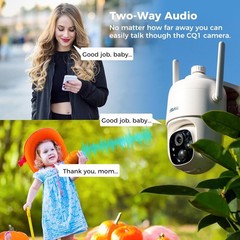 SOVMIKU 2CQ1 AI 2K Solar Security Camera Wireless Outdoor, Battery Powered,Two W