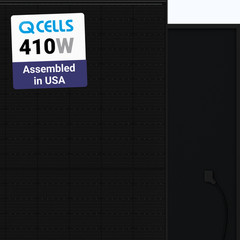 Q CELLS 410W Solar Panel 132 Cell Q.PEAK DUO BLK ML-G10+ Assembled in USA