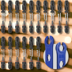 32 PCS Male Female Wire Cable Connector Set Solar Panel Waterproof Connector