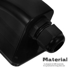 Single Hole Solar Cable Entry Box Durable ABS Waterproof for Outdoor Home Use