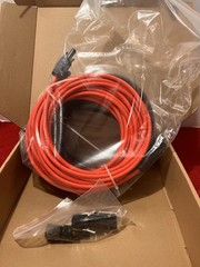30 FT Solar Panel 12 AWG Black + Red Extension Cable Wire Connector Set