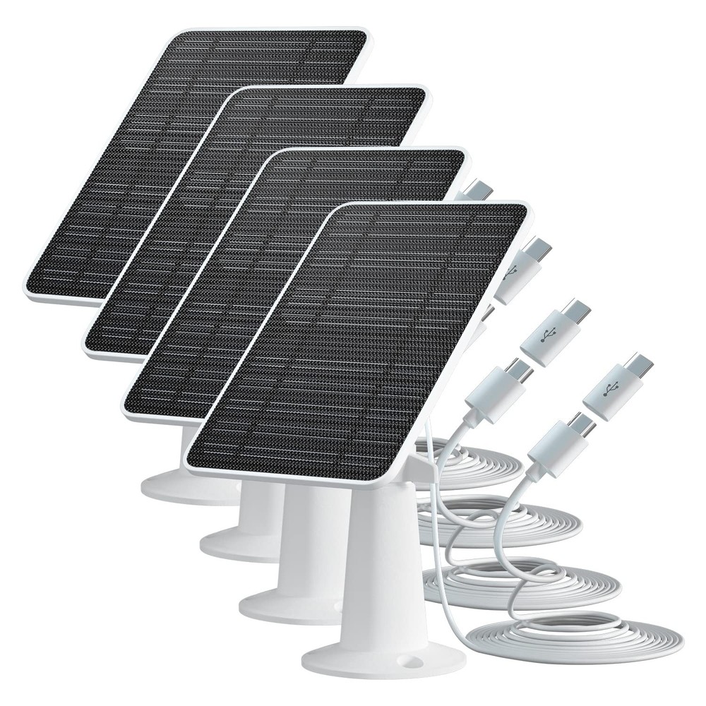 Solar Panel Charger Compatible with Eufycam 3/3C/2C/2C Pro/E40/E20/2/2 Pro/E/…
