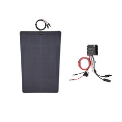 Good 75W 12V Bonnet Flexible Solar Panel Land Rover Defender 110/90 Campers H6