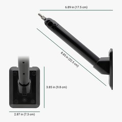 Universal Solar Panel Wall Mount for Ring & Arlo – Adjustable & Durable Black