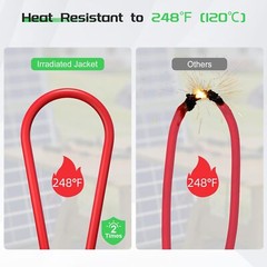 Solar to XT60 Charge Extension Cable 12AWG 10Ft Solar Connector to XT60 Adapt…
