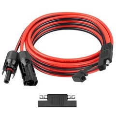 0AWG Solar Panel to SAE Adapter Cable SAE Plug Cable PV Solar Extension 8FT 1