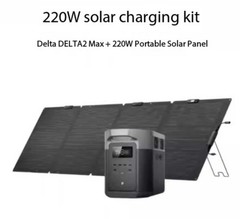 Portable Power Station DELTA 2 Max, 2400W LFP Solar Generator in 1 Hr, 2048Wh