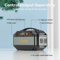 Flashfish P56 Portable Power Station 330W 299Wh Solar Generator Refurbished