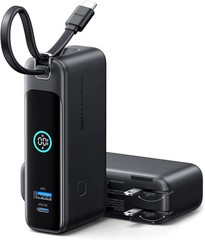 INIU Portable Charger, 10000mAh 30W Fast Charging Power Bank, Built-in USB C Cab