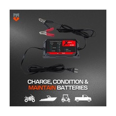 XC400 Xtreme Charge 4 AMP Smart Battery Charger Maintainer, Trickle Charger |…