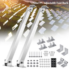 Solar Panel RV Tilt Mount Brackets Rooftop Boat Flat Surface Adjustable Frame
