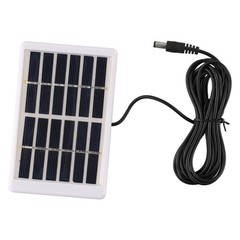 5W 6V Portable Solar Panel with Plastic Frame 84x130x10mm White Black Design