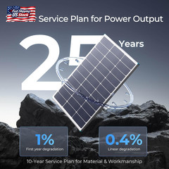 Renogy Solar Panels 100 Watt, N-Type Solar Panel 25% High-Efficiency 16BB, 100W