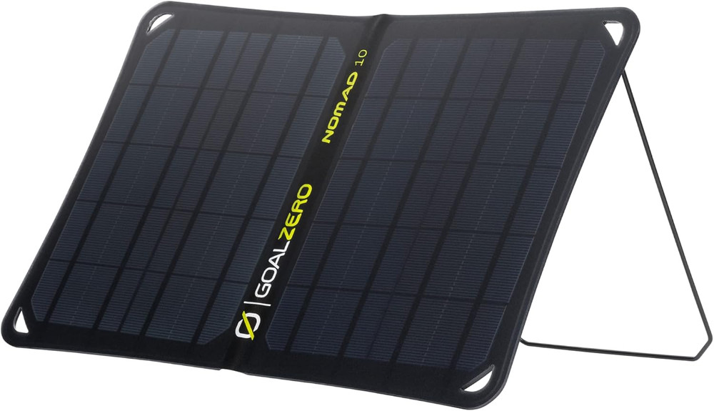 Goal Zero Nomad 10, Foldable Monocrystalline 10 Watt Solar Panel with USB Port,