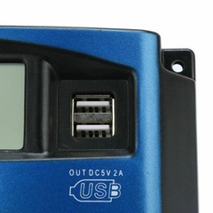 Solar Panel Regulator MPPT Dual USB 12V-24V Auto Focus Charge Controller 30A UE