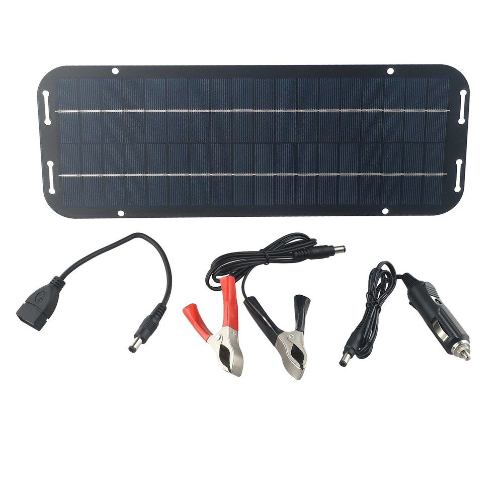 New 60W Solar Panel 12V Olt Trickle Charger For Caravan Car Van Boat Kit