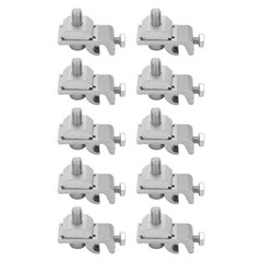 10Pcs Solar Mounting System Grounding Clip Lug Bracket Clamps Photovoltaic