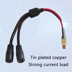 XT60 Female to Two DC8mm DC7909 Connectors Splitter Cable for Solar Panel
